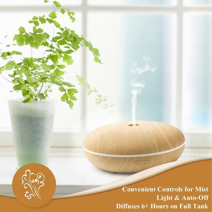 Bamb&uuml;si by Belmint Whisper-Quiet Ultrasonic Essential Oil Diffuser & Cool Mist Humidifier | Features 7-Color LED... N2
