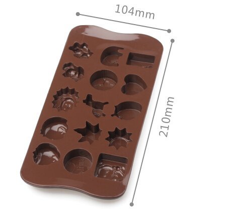 Simple DIY silicone baking biscuit cake mold cake pan chocolate chip cookies mold