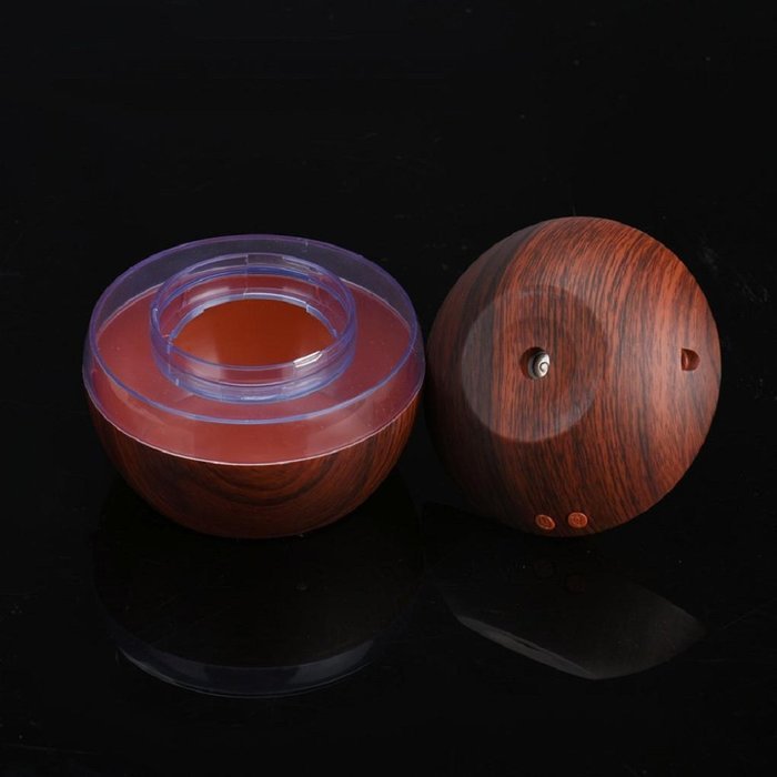 The New Hot LED Humidifier,Highpot USB Mini Air Wood Grain Diffuser Beatles Humidifier Purifier Atomizer (Brown) N4