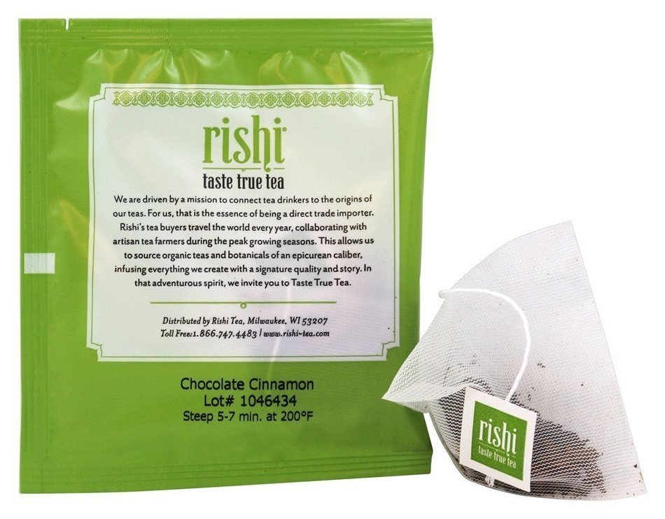 Rishi Tea Organic Pu-Erh Tea Chocolate Cinnamon -- 15 Tea Bags N7