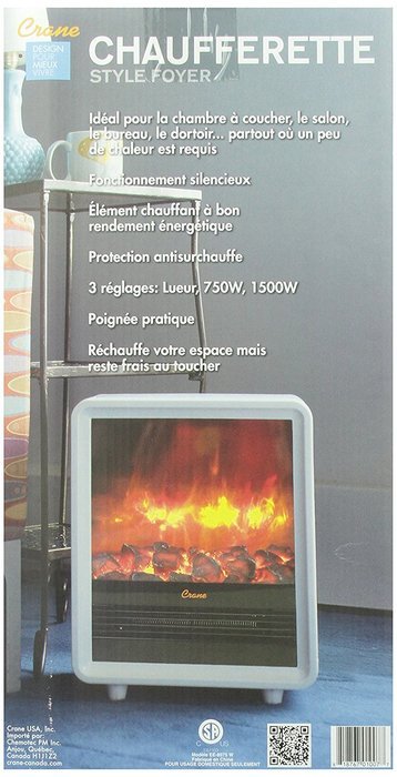 Crane Fireplace Heater - Red