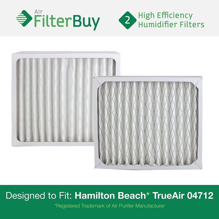 2 - 04712 Hamilton Beach True Air Replacement Air Purifier Filters. Designed by FilterBuy to Fit True Air Model...