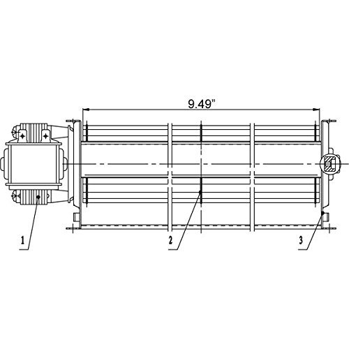 GFK4 Fireplace blower kit for Heatilator, Majestic, CFM, Vermont Castings, Monessen; Rotom #HBRB74K N8