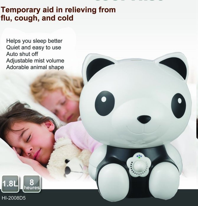 HOMEIMAGE Adorable Panda Ultra Cool Mist Humidifier N5