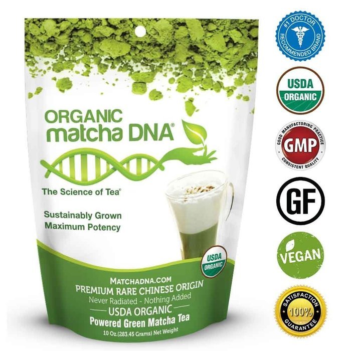 MatchaDNA Organic Powdered Matcha Green Tea, 10 Ounce N7