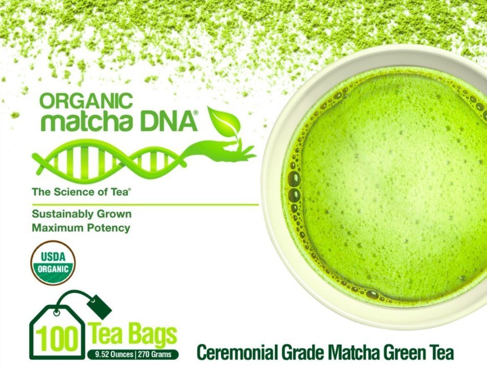 MatchaDNA Organic Powdered Matcha Green Tea, 10 Ounce N9