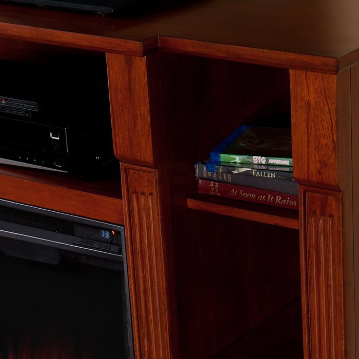 Kendall Electric Media Fireplace - Glazed Pine N22
