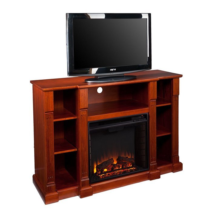 Kendall Electric Media Fireplace - Glazed Pine N24