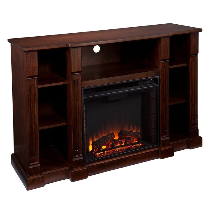Kendall Electric Media Fireplace - Glazed Pine N26