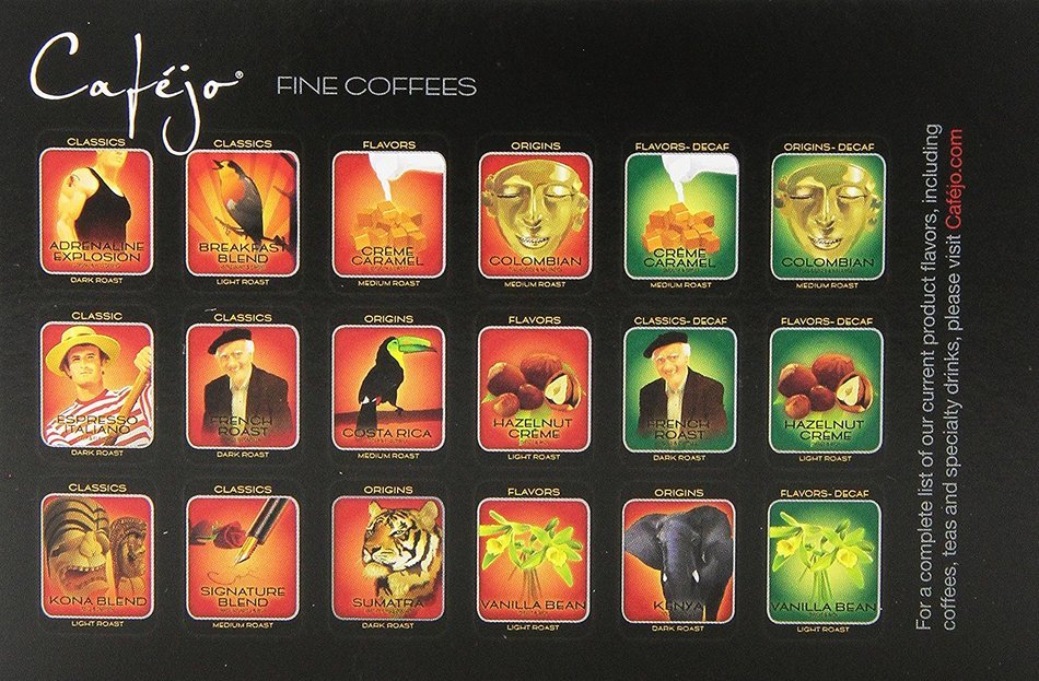 Cafejo K-Cups, Costa Rica Coffee, 50 Count N155