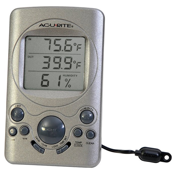 AcuRite 00891A3 Indoor/Outdoor Digital Thermometer with Humidity N3