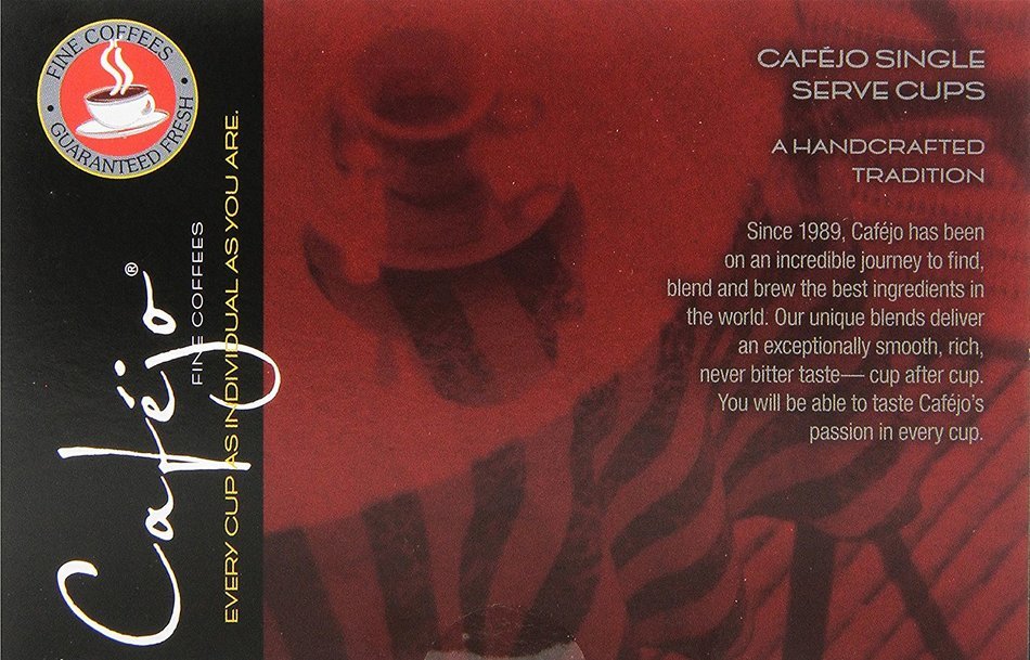 Cafejo K-Cups, Costa Rica Coffee, 50 Count N168