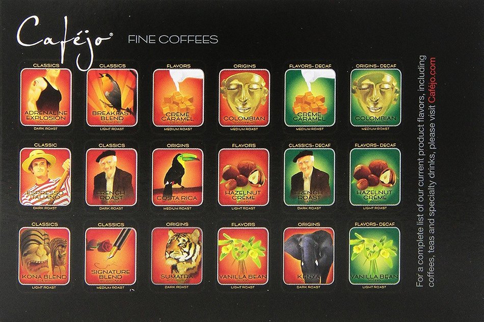 Cafejo K-Cups, Costa Rica Coffee, 50 Count N194