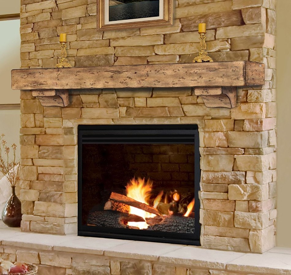 Pearl Mantels Shenandoah Traditional Fireplace Mantel Shelf N51