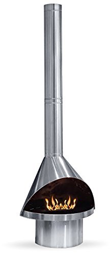 MALM Ventless Fireplace with SUPER BIO FUEL Burner - Modern Fireplace - Cleaner Burning - Metal (Copper) N2