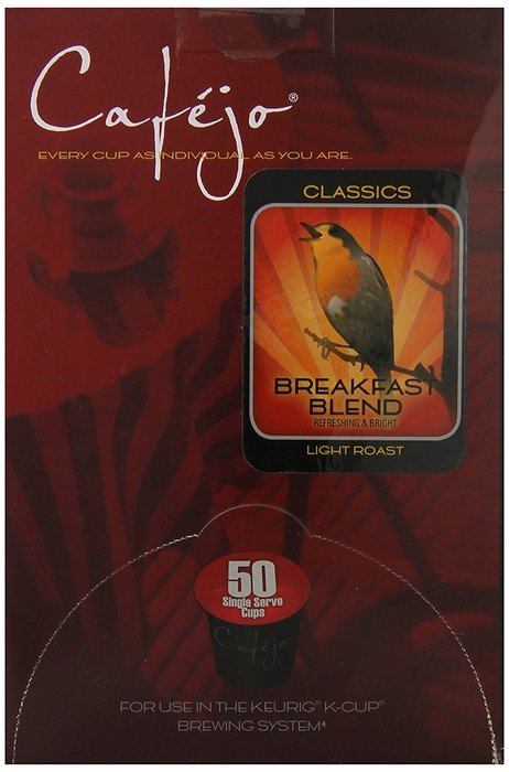 Cafejo K-Cups, Costa Rica Coffee, 50 Count N225