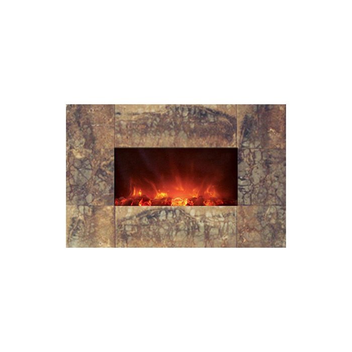 Modern Flames CLX Series Wall Mount/Built-in Electric Fireplace with Black Glass Front, 100-Inch N15