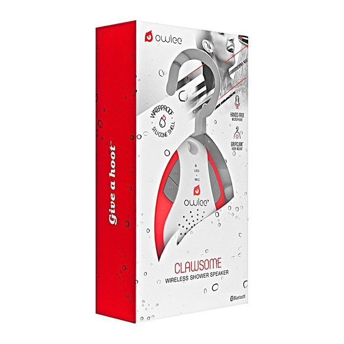 Owlee Clawsome Wireless Bluetooth Shower Speaker - Waterproof IPX4-Rated - 3W - Powerful Bass - Handsfree Calling... N3