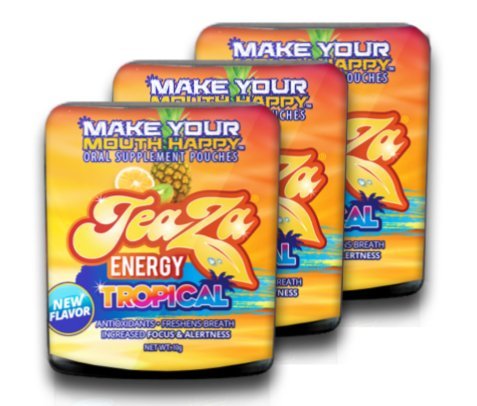 TeaZa Energy Pouch - Tropical (3 Pack)