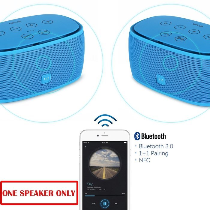 Xcellent Global TWS ( True Wireless Stereo) Bluetooth Speaker, Dual Speaker Pairing, NFC Wireless Pairing, Ultra... N19