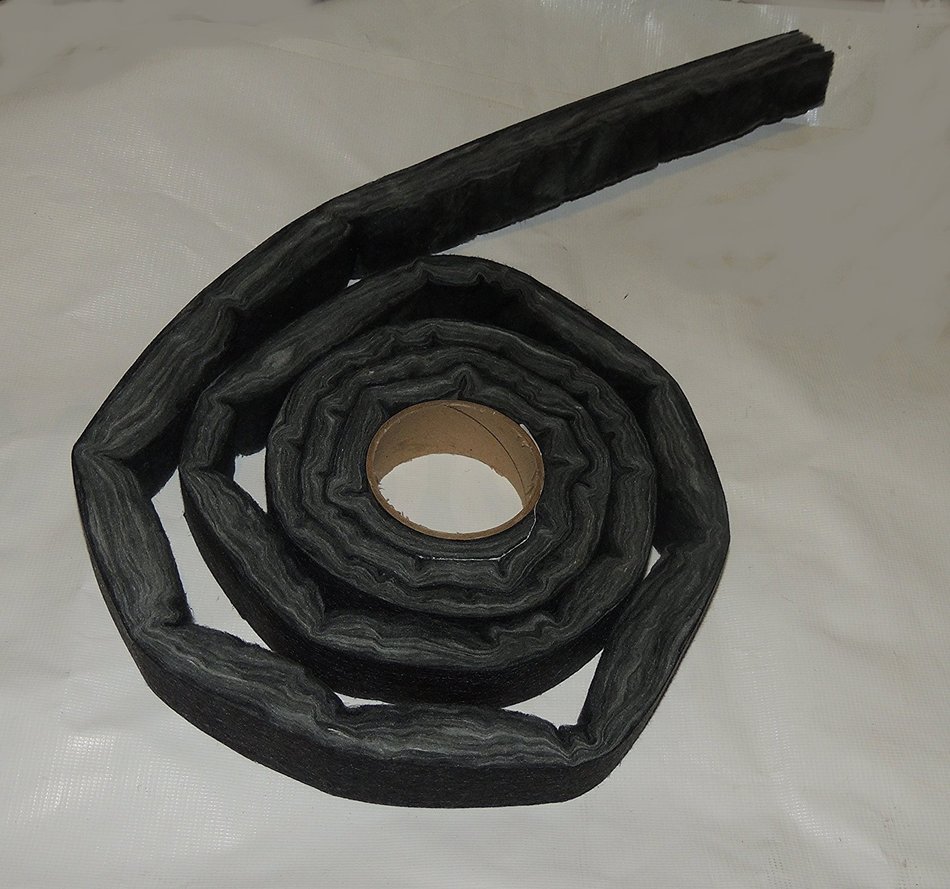 Glass Fireplace Door Fiberglass Insulation Kit - Black