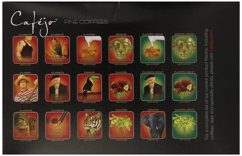 Cafejo K-Cups, Costa Rica Coffee, 50 Count N253