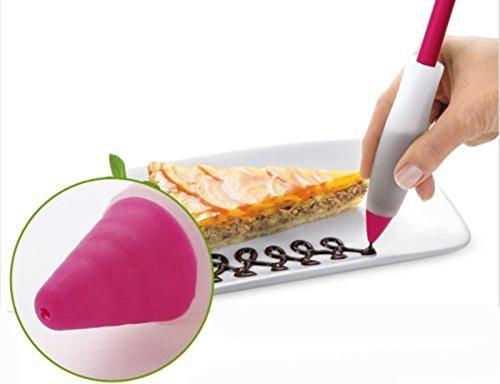 "Silicone Biscuit Syringe Cake Cream Cup Chocolate Decorating Pen" shopping N3