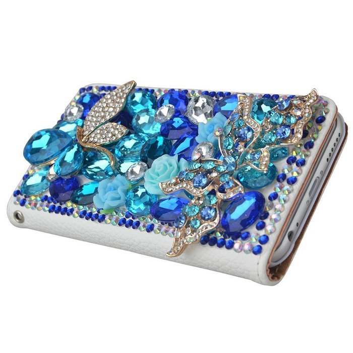 Note 5 Case, Galaxy Note 5 Case,Yaheeda Premium PU Leather [3D Metal Accessory ] Bling Diamond Crystal [Card Slot... N15