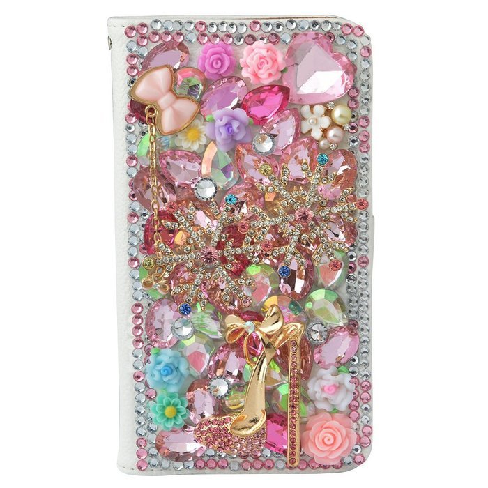Note 5 Case, Galaxy Note 5 Case,Yaheeda Premium PU Leather [3D Metal Accessory ] Bling Diamond Crystal [Card Slot... N19