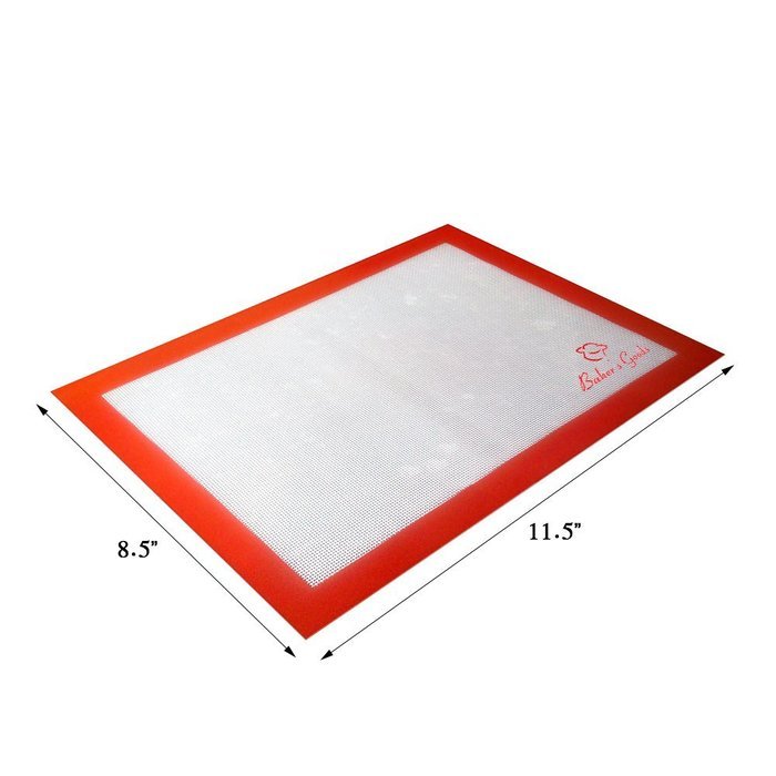 Baker's Goods Non-stick Professional Silicone Baking Mat, 8.5 x 11.5-inches