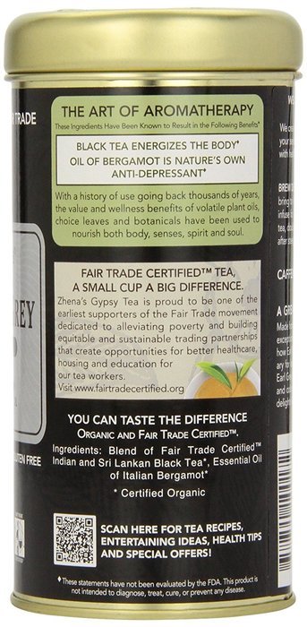 Zhena's Gypsy Tea, Earl Greater Grey, 22 Count Tea Sachets N5