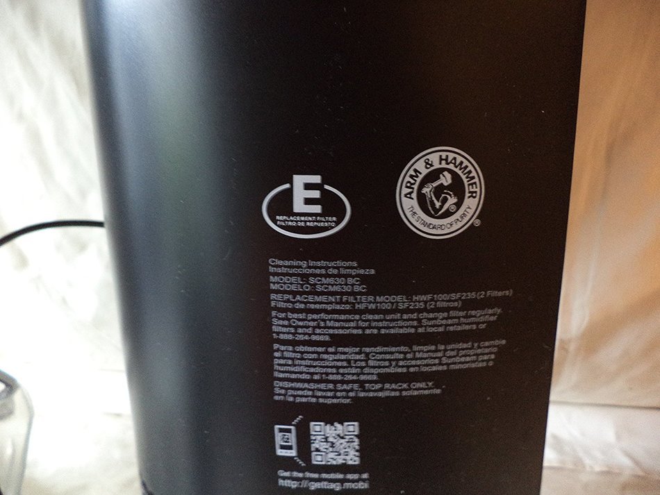Sunbeam Cool Mist Humidifier N2