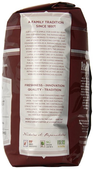 PapaNicholas Coffee Whole Bean Coffee, Italian Espresso, 10 Ounce N5