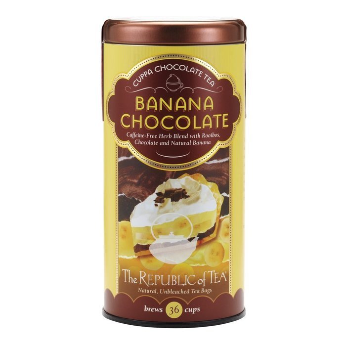 The Republic Of Tea Banana Cuppa Chocolate Tea Bags, 36 Tea Bags