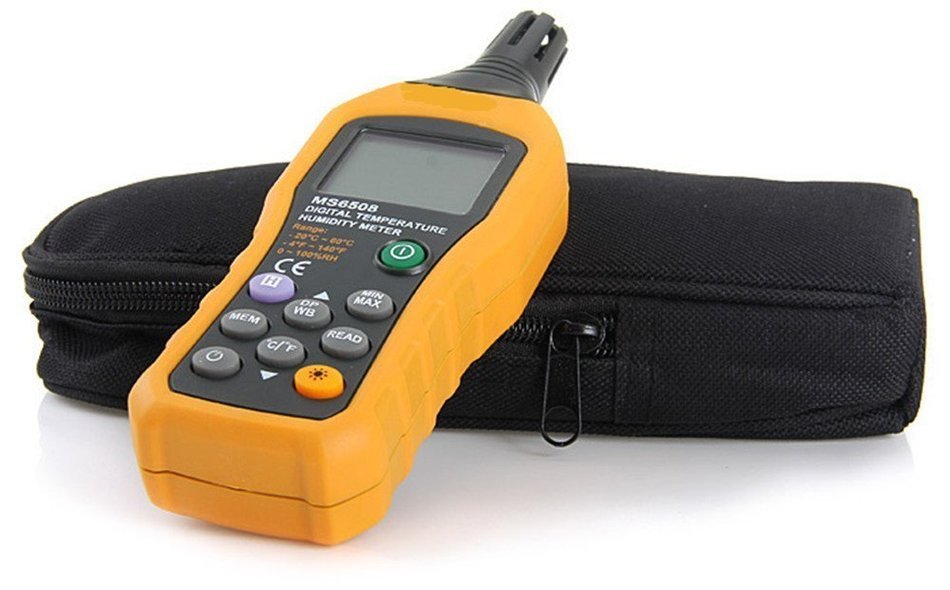 Digital Wet Bulb&Dew Point Temperature and Relative Humidity Meter for Indoor and Outdoor,Range: -4 ~140&deg;F/0 ~...