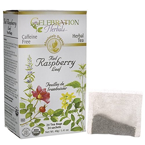 Celebration herbals organic red raspberry leaf tea caffeine free 24