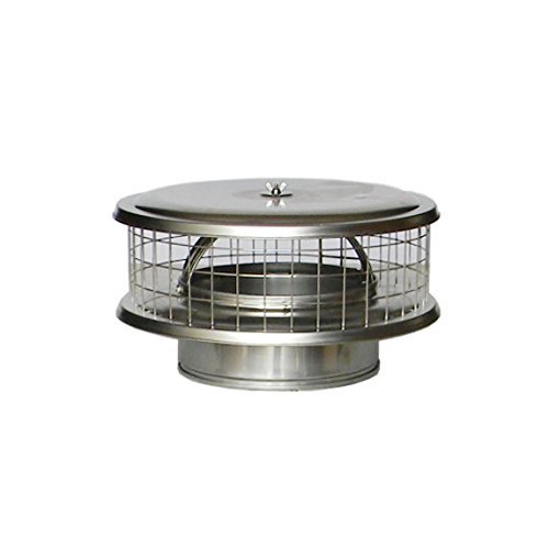 10&rdquo; Stainless Steel WeatherShield Chimney Cap WSA for Solid Pack Chimney Pipe