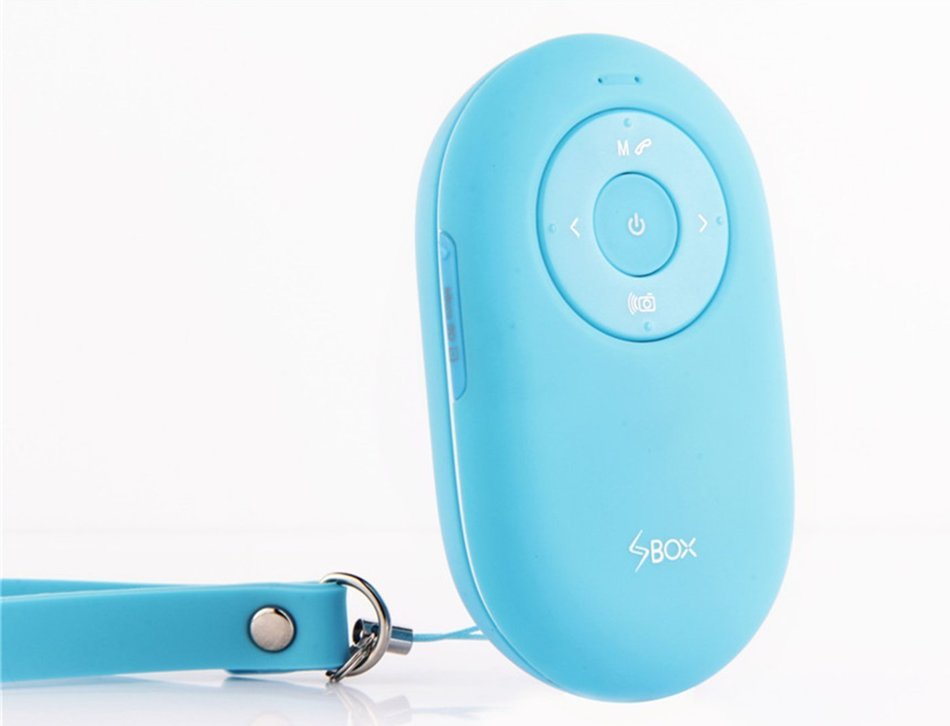 Excelity Portable Bluetooth Speaker Wireless Speaker with Self-timer Controllor Support TF Card - Blue N5