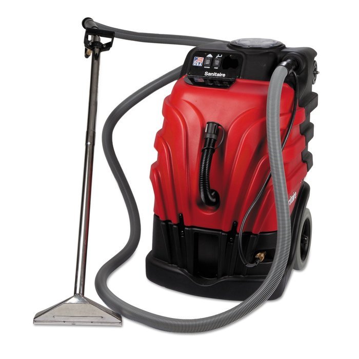 Electrolux Sanitaire SC6085A EURSC6085A Commercial Carpet Extractor, 10 gal Tank Capacity, 50' Cord, Black