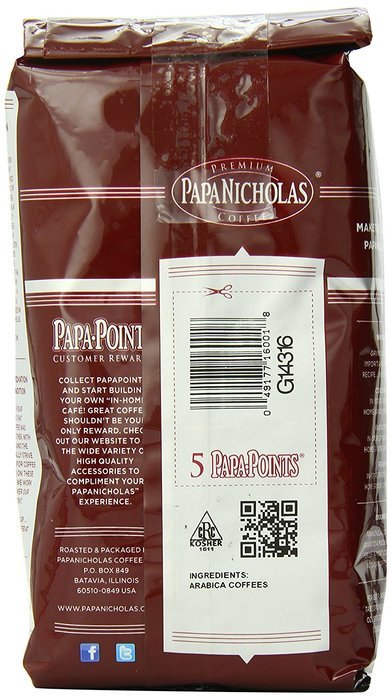 PapaNicholas Coffee Whole Bean Coffee, Italian Espresso, 10 Ounce N16