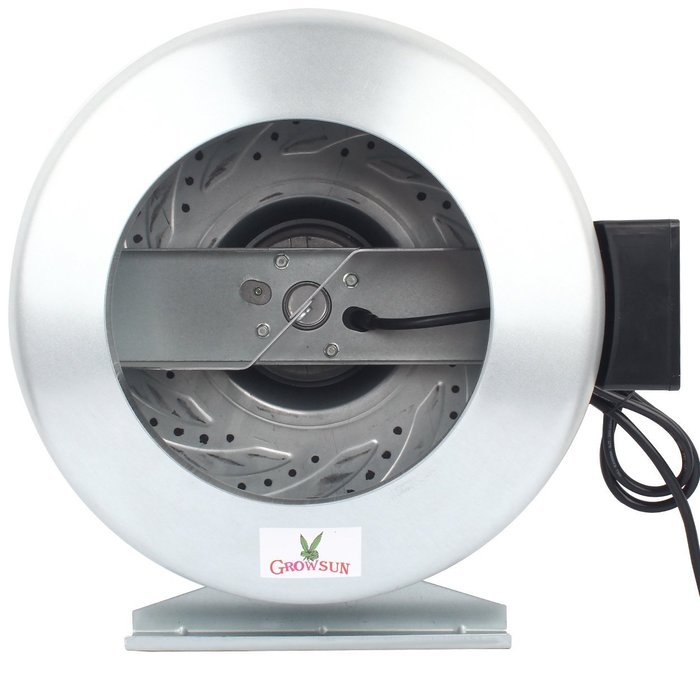Growsun Low Noise and Efficient Odor Removal 8 Inch Inline Fan Carbon Filter Fan Combo Suitable for Grow Tent... N4