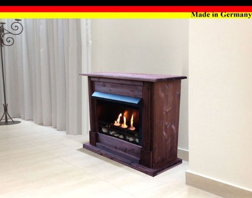 Gel + Ethanol Fire-Places Emily Deluxe Inclusive: 1 Adjustable Stainless-Steel Burner White N6