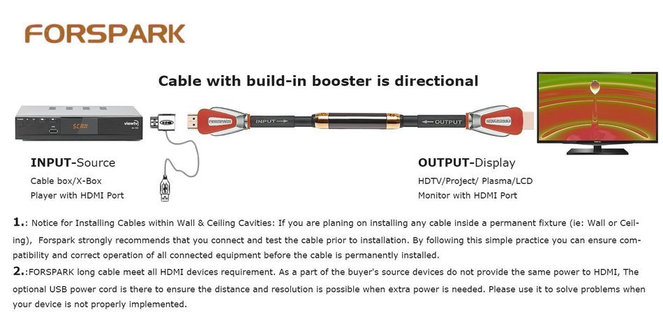 FORSPARK 5ft 4K-HDMI 2.0 Ultra Premium High Speed HDMI Cable,CL3，26AWG with Ethernet,Support 3D 4K 1080P ,Orange... N7