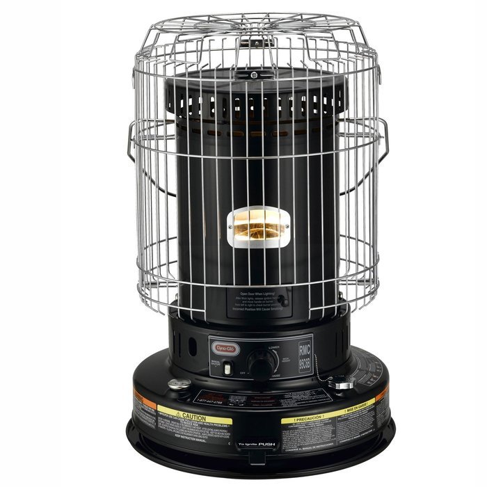 Dyna-Glo RMC-95C6B Indoor Kerosene Convection Heater, 23000 BTU, Black