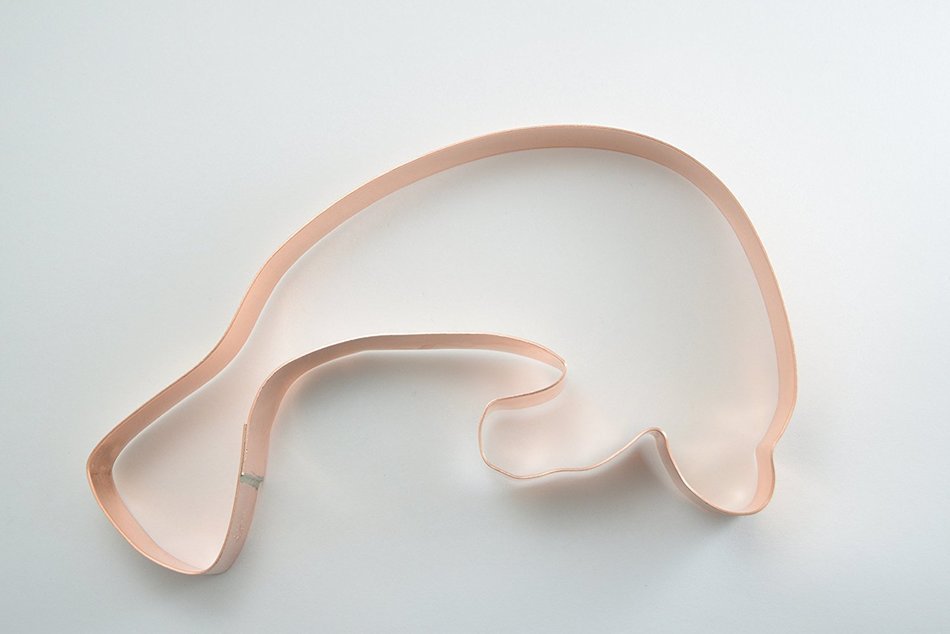 Manatee Copper Cookie Cutter N3