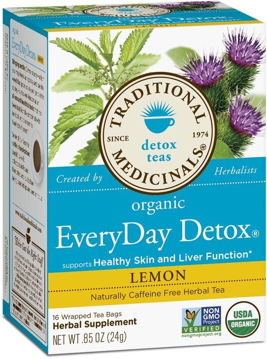 Traditional Medicinals Organic Everyday Detox Lemon Tea, 16 Tea Bags N3