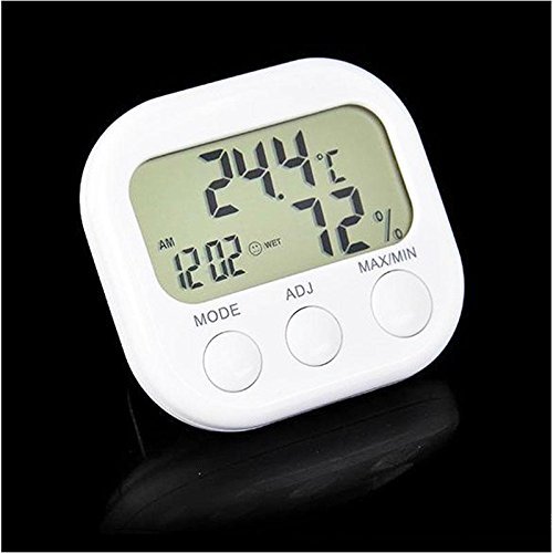 Indoor big partical Screen Digital Thermometer Humidity Hygrometer Meter Date Clock N2