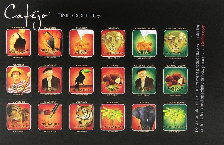 Cafejo K-Cups, Costa Rica Coffee, 50 Count N293