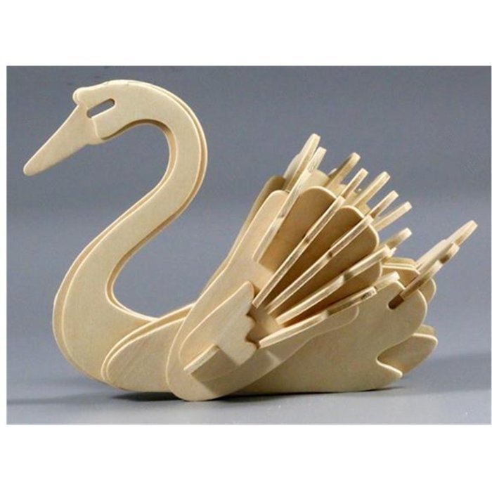 KAKA(TM) Creative 3-D Wooden Puzzle DIY Kits Child Educational 3D Wooden Jigsaw Puzzle Toy Brick Block Wood -Elk N2
