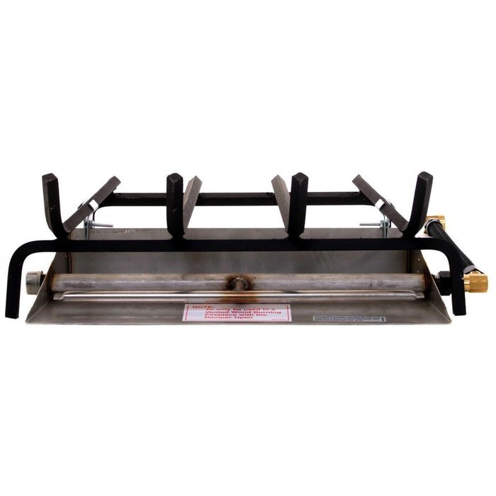Peterson Real Fyre 30-inch Coastal Driftwood Outdoor Log Set With Vented Stainless G45 Burner N3